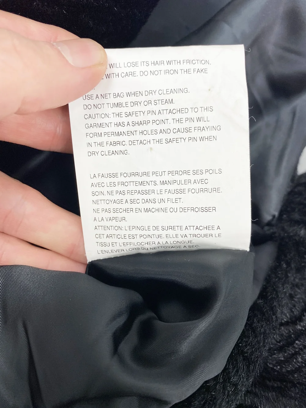 Comme des Garcons Tao F/W 2009 faux fur jacket — JAMES VELORIA